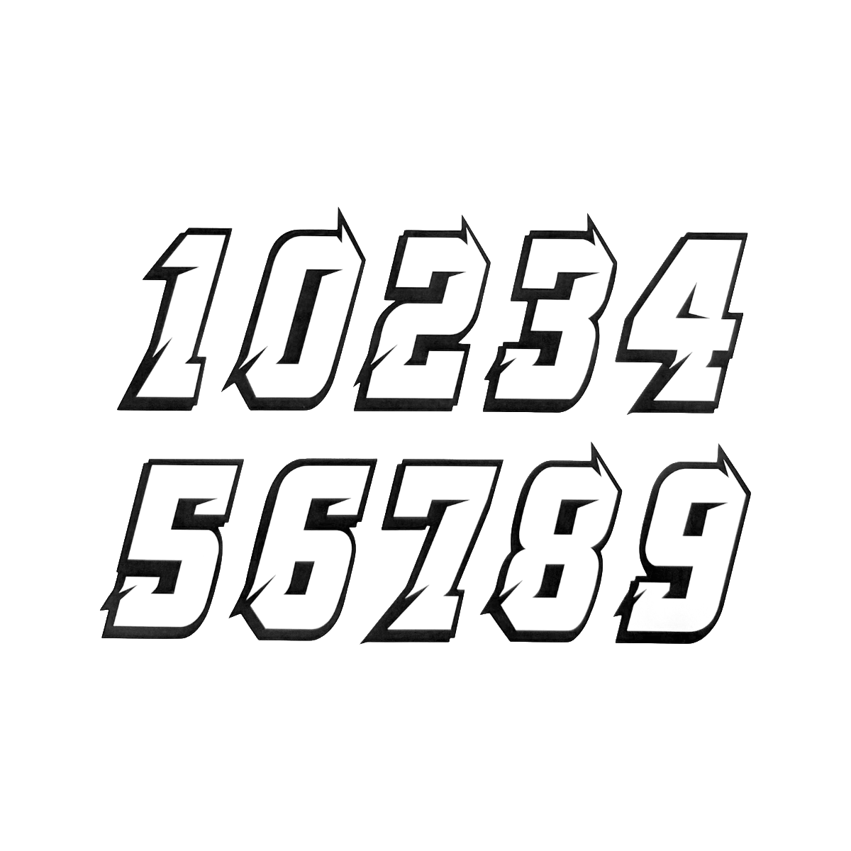 Leonx® Racing Number Stickers