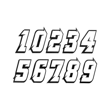 Leonx®Racing Number Stickers