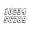 Leonx®Racing Number Stickers